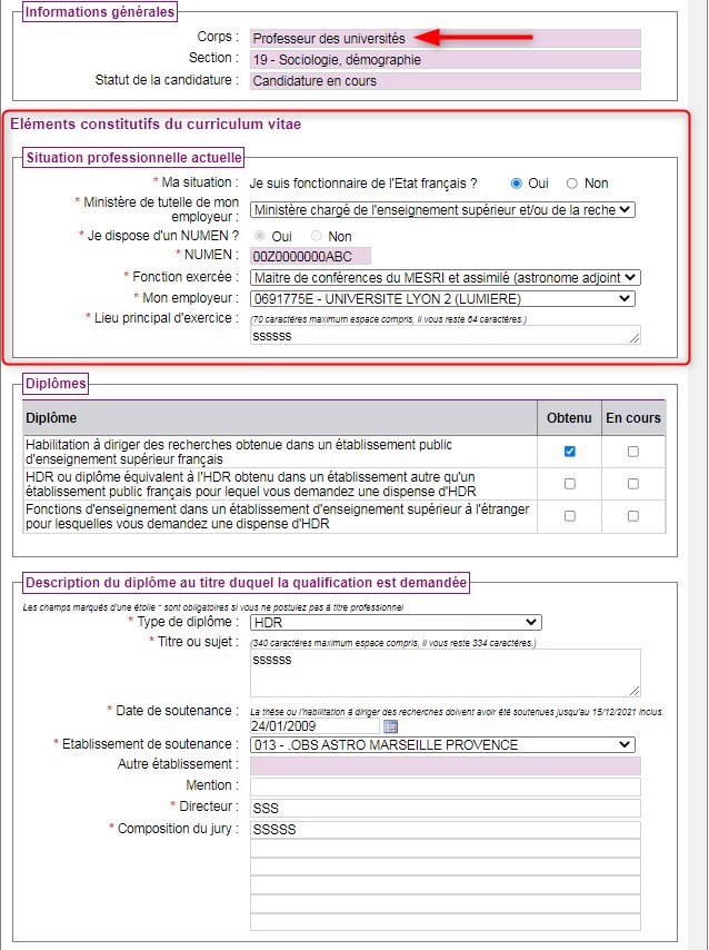 Nouvelle Candidature - Guide D Utilisation